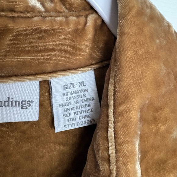 Beautiful mustard/gold velvet tunic blousw - Picture 2 of 3